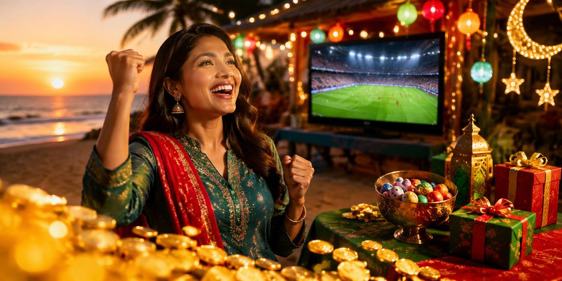 ময়মনসিংহে ঈদ উৎসবে অনলাইন লটারি দেখছেন একজন ব্যবহারকারী